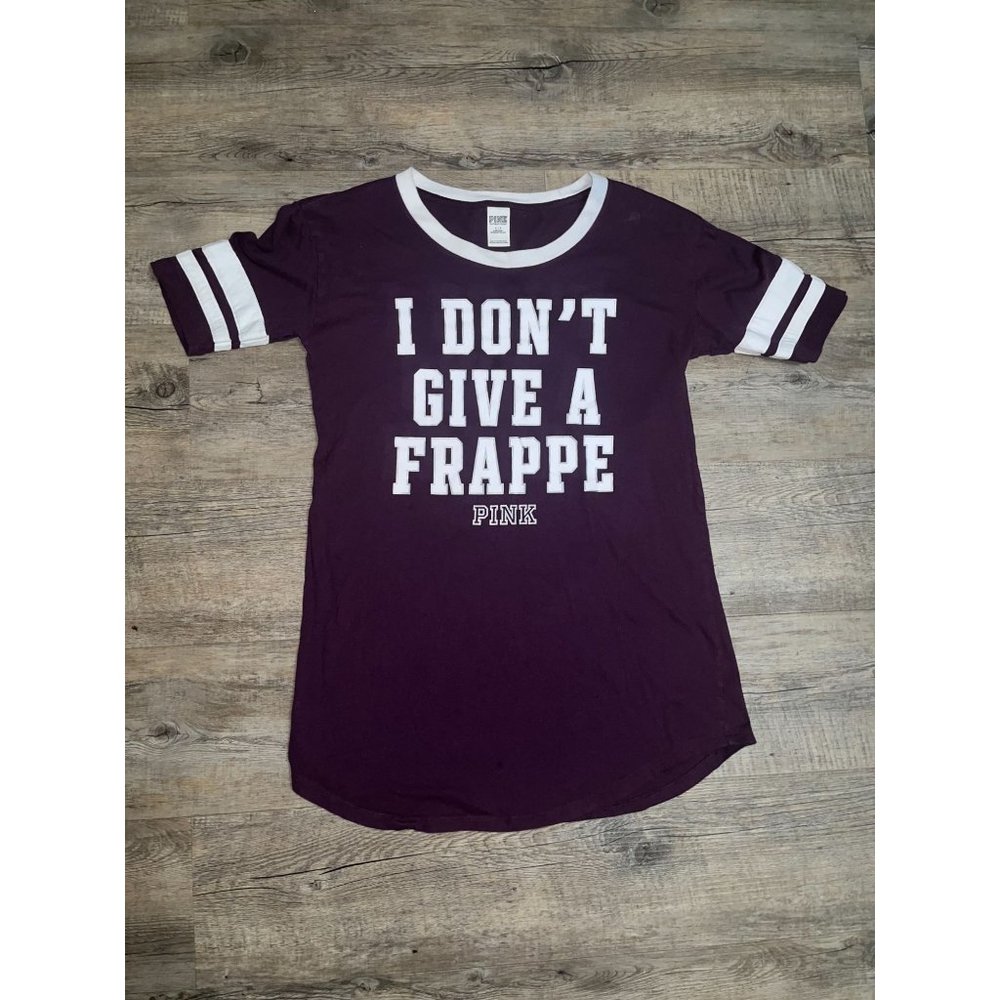 PINK Victoria's Secret "I Don’t Give A Frappe" Sleep Shirt